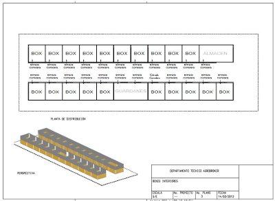 Plano de distribución de boxes de interior