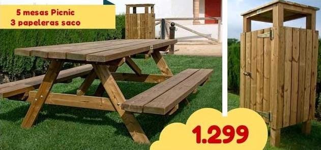 oferta-campings-5-mesas-3-papeleras-saco